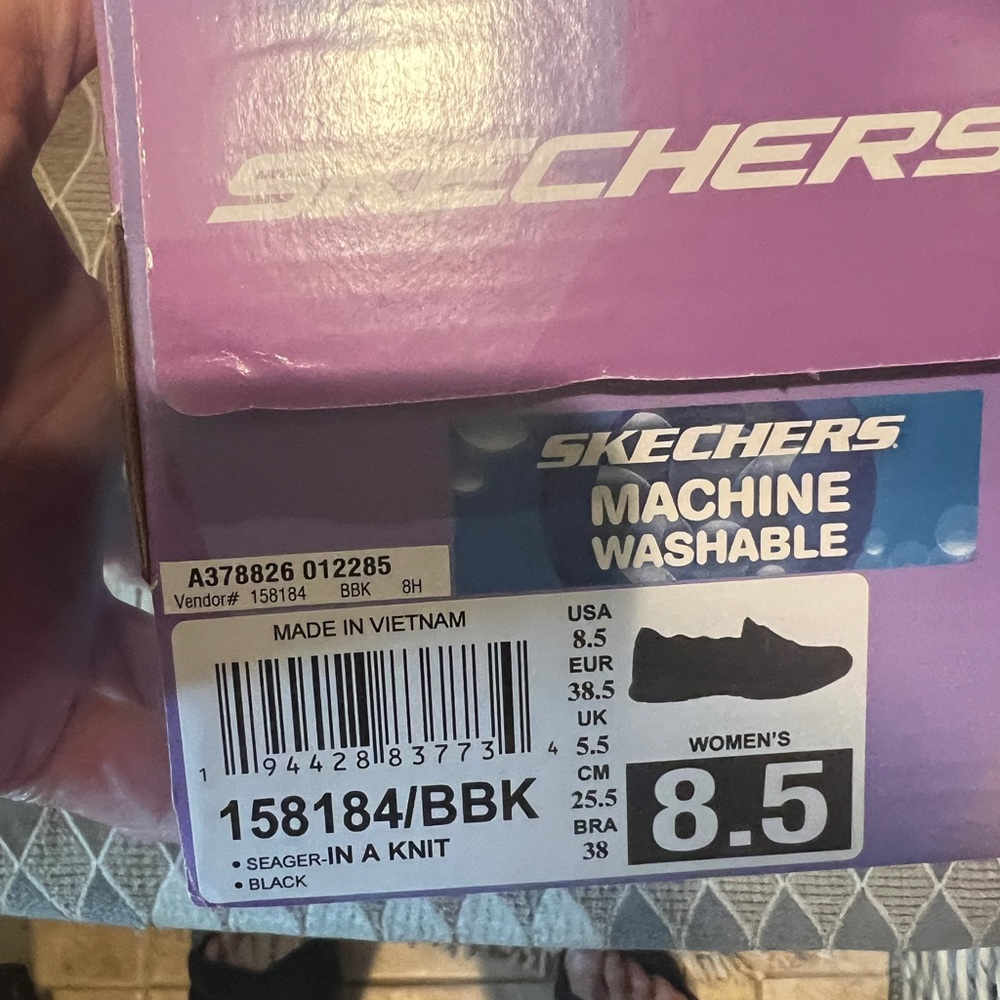 Skechers Black Seager Knit Footwear